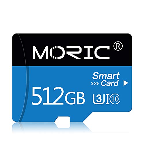 512GB Memory Card Class 10 MicroSDXC Card Micro SD Card Compatible Computer Camera and Smartphone Memory Card with SD Card Adapter(512GB)