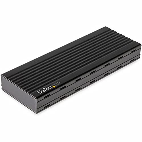 StarTech.com USB-C 10Gbps to M.2 NVMe SSD Enclosure - Portable External M.2 NGFF PCIe Aluminum Case - 1GB/s Read/Write - Supports 2230, 2242, 2260, 2280 - TB3 Compatible - Mac & PC (M2E1BMU31C) Basic