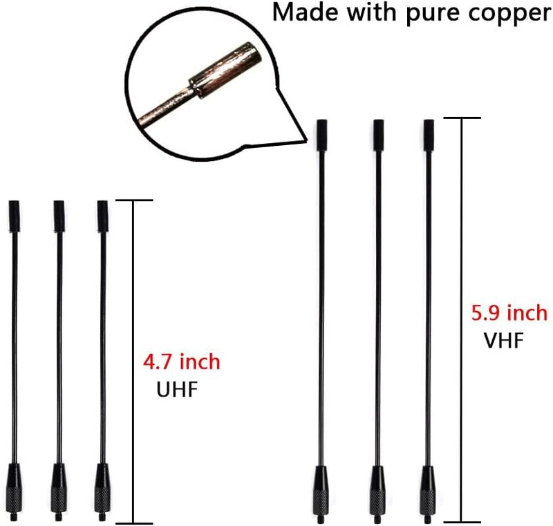 UAYESOK Mobile Base Antenna Ground Plane Kit, VHF/UHF 2m/70cm PL259 to SO239 Ground Plane Mount Antenna, 136-174MHZ/400-470MHZ