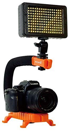 Cam Caddie Scorpion Jr. Limited Edition Collapsible Stabilizing Camera/Smartphone Handle w/Hot Shoe Mount - Orange