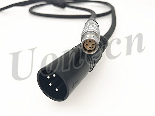 Uonecn Red Epic Scarlet Power Cable 6 pin Female to XLR 4 pin Male