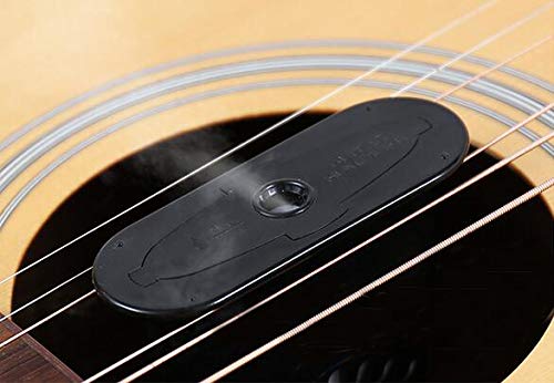 Futheda Acoustic Guitar Humidifier Prevents the Guitar from Cracking, Maintenance of the Guitar, Sound Hole Humidifier Moisture Useful Reservoir Accessory for Guitar Ukulele Black