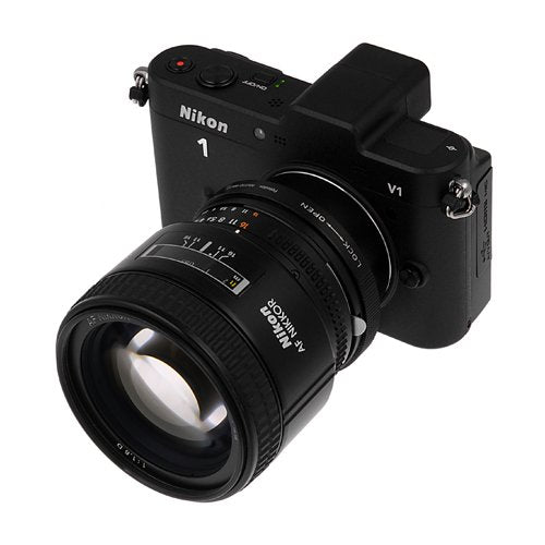 Fotodiox Lens Mount Adapter, Nikon G-Type, and DX-Type Lens to Nikon 1-Series Camera, fits Nikon V1, J1 Mirrorless Cameras Nikon F G-Type Standard