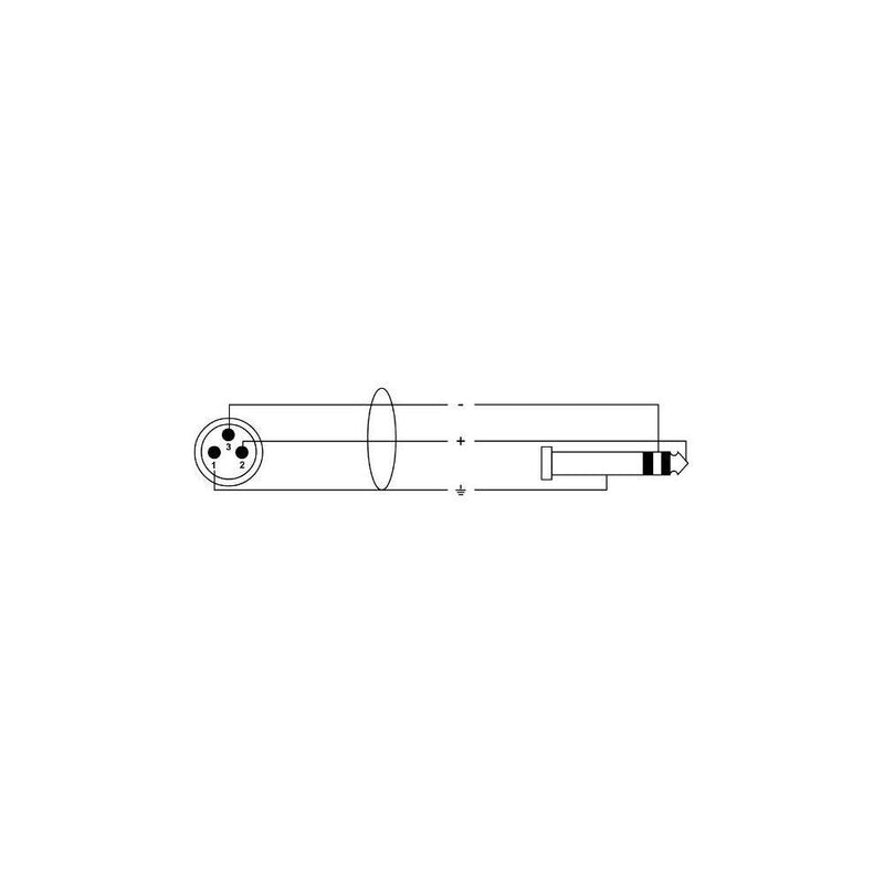 Cordial CFM 0.3 MV 0.3 m 6.35 mm Audio Cable XLR (3-Pin) Black