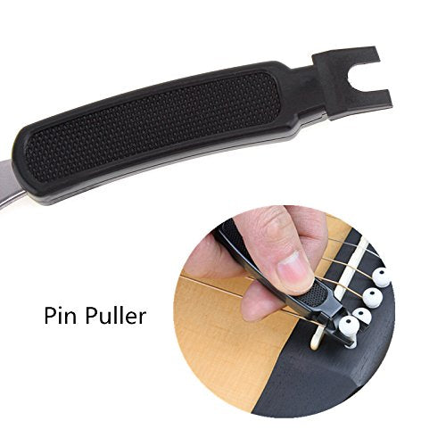 【Best Deals】OriGlam 3 IN 1 Multifunctional Guitar Tool Guitar String Winder + String Cutter + Pin Puller Instrument Accessories