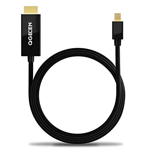 QGECEN Thunderbolt to HDMI Cable, Mini Displayport to HDMI Cable, Mini DP to HDMI Cable for for MacBook, iMac, Mac Mini, Mac Pro; Microsoft Surface and More, Supports 4K, 1080P, HDCP, 3D - 6Ft
