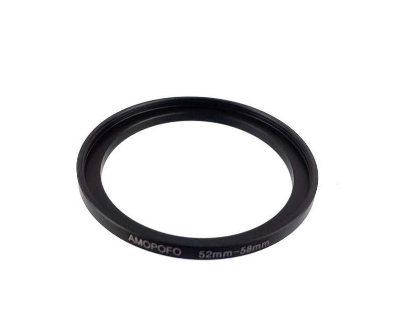 Universal 52-58mm /52mm to 58mm Step Up Ring Filter Adapter for UV,ND,CPL,Metal Step Up Ring Adapter