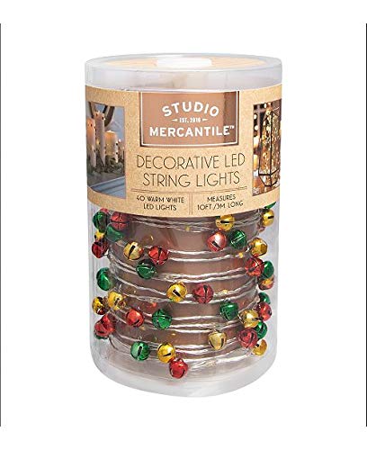 Studio Mercantile LED Micro Jingle Bells 10ft String Lights