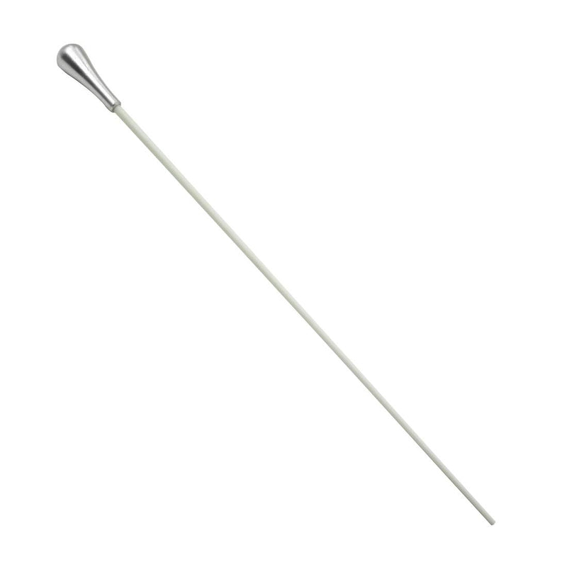 Hordion 2 Pcs 15" Conducting Baton Music Conductor Baton Orchestra Baton with Pear Shaped Handle, Silver