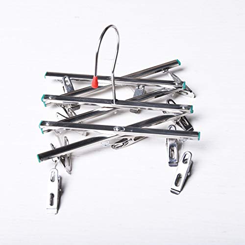 Darkroom 120 135 Film Stainless Steel Hangers Collapsible Rack with Clips for Film Air Dry Processing Equipment Foldable
