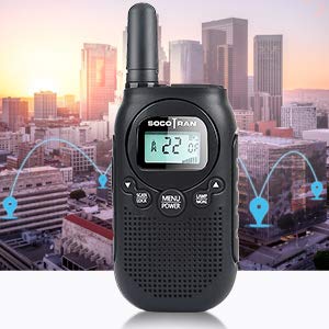 Adults Walkie Talkies Rechargeable FRS Two-Way Radios USB Charge Mini Walky Talky with Rechargeable Battery Long Range 5 Miles with Bright Light 2 Pack 0.5W Perfect for Family Outdoor Camping Trip