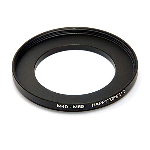 Metal M40 to M55 Male to Female 40mm to 55mm M40-M55 Step-Up Coupling Ring Adapter for Lens Filter