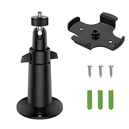 Wall Mount for YI Dome Camera and YI Cloud Home Camera, 360 Degree Adjustable Security Bracket Holder for YI Cam (Camera Not Included) (Black)