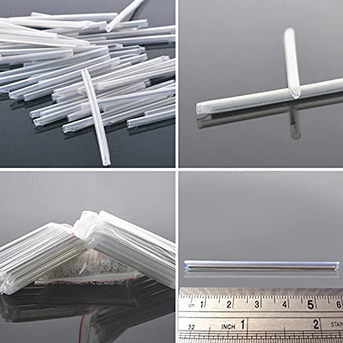 500pcs Dia 5mm 60mm Length Fiber Heat Shrink tubing fibers - Accommodate up 12 Fiber Fusion Splice Protection Sleeve 1.0mm Steel Needle Transparent Fiber Splice Tubes(Pre-Shrunk) Dia 5mm 500Pcs 500