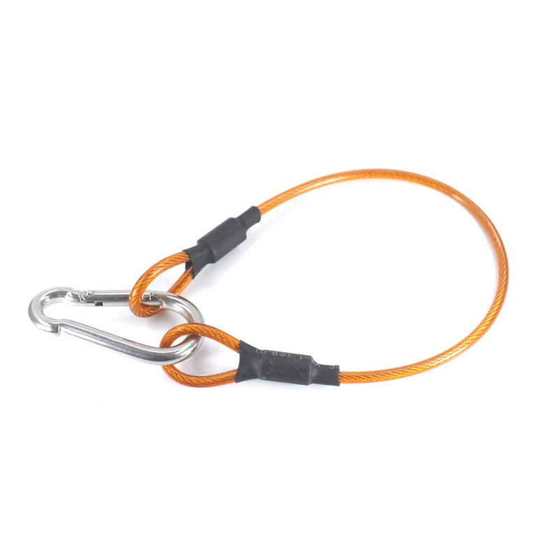 Waist Tape Holder Lanyard for Gaffers Tape Steel Carabiner Clip Hanging Rope for Photography Film Stage Television Production Carrying Tool (Orange) Orange
