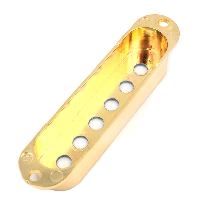 Alnicov Guitar Pickup Covers 6 Hole Single Coil Switch Tip Holder 2 T1V Knobs Set for Strat ST Electric Guitar Golden