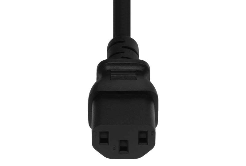 SF Cable 1ft 14AWG Low Profile 3-pin Plug NEMA 5-15P to C13 Standard Power Cord, 15Amp, 125Volt 1 ft