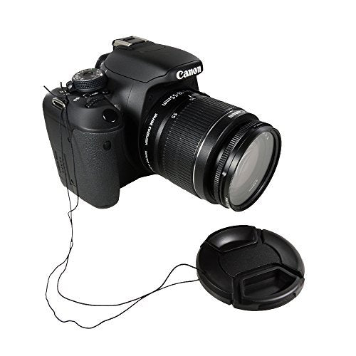 CamDesign 40.5MM Snap-On Front Lens Cap/Cover Compatible with Canon, Nikon, Sony, Pentax all DSLR lenses Black