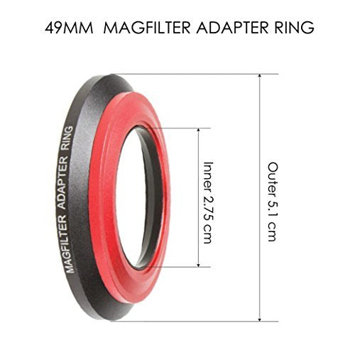 Photography & Cinema PNC 49mm Magfilter Threaded Adapter Ring Fits for Canon S100/S110