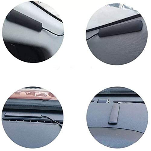 Qiilu Radio Antenna, ANT-309 Universal Car FM Radio Antenna Patch Aerial Windscreen Mount 5M Cable