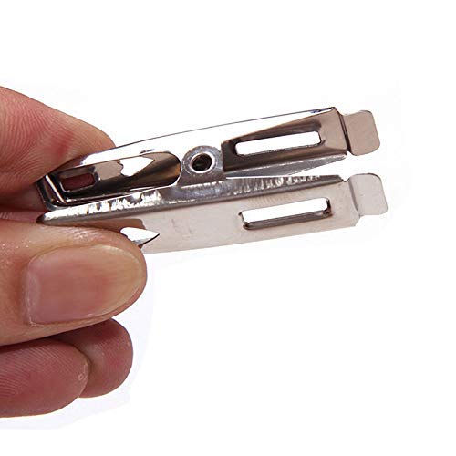 FOMMEN Stainless Steel Clothespins 80 Pack Binder Clips,Heavy Duty Clothespin，All Purpose Heavy Duty Air Tight Seal Good Grip Clips,Metal Clothes Clips for Clothes Sock Food Sealing Photos
