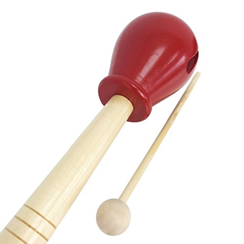 A-Star Wooden Tulip Tone Block with Wooden Beater, Educational School Percussion