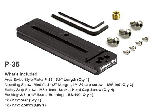 Wimberley P-35 Lens Plate - Arca-Swiss Style - Made in USA
