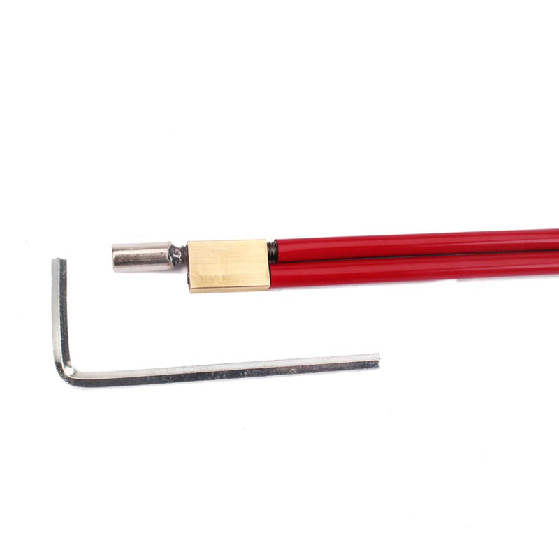 Alnicov 2-Way Adjustable Hot Rod Truss Rod,4MM Allen Nut,460MM overall Length,Red