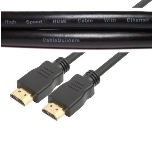 CABLE BUILDERS HDMI 2.0 HIGH Speed HDMI Cable with ETHERNET (20FT) 20FT