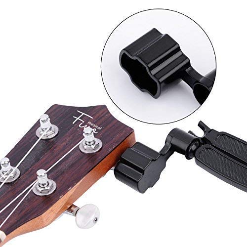 FINO Guitar String Winder Cutter -3 in 1 Maintenance Tool-Guitar Bridge Pin Puller+Peg Winder+String Cutter,Black