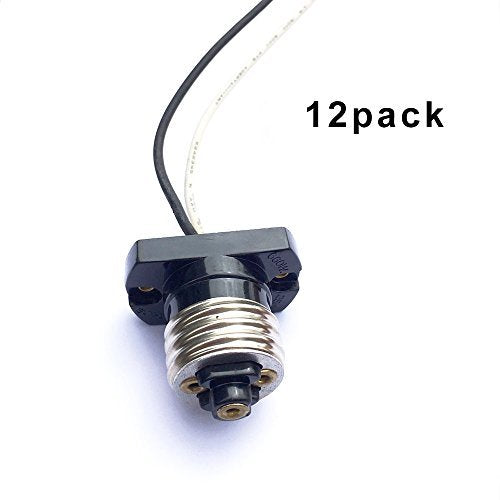 [AUSTRALIA] - Medium Edison E26 Base Pigtail socket- FINELED E26 Base Ceiling LED Retrofit Power Adapter - Pack of 12 
