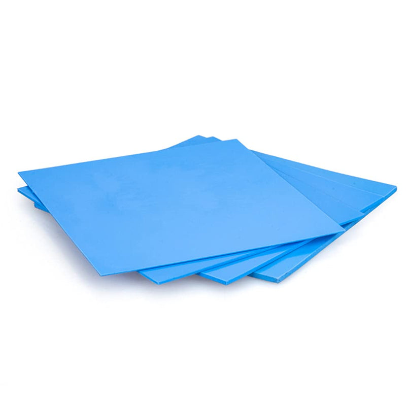 OwlTree 4 Pack Thermal Pad,100x100mm 0.5mm 1mm 1.5mm 2mm Highly Efficient Thermal Conductivity 6.0 W/mK,Heat Resistant Silicone Thermal Pads for Laptop Heatsink CPU GPU SSD IC LED Cooler