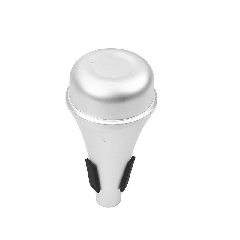 Alnicov Professional Trumpet Straight Practice Cup Mute Lightweight Silencer Musical,Chrome