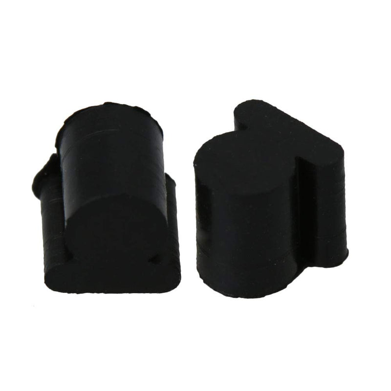 BQLZR Small Flat Key Euphonium/Tuba/Horn Piston Rubber Pad Silicone Pad Rotary Valve Rubber Anti-noise Black Pack of 10