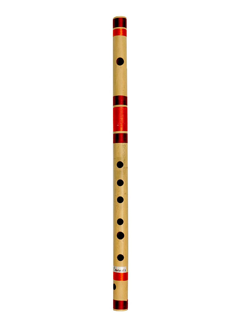 AIBANA Flute Beginners C Natural Medium Right Hand 8 Hole Indian Bamboo Bansuri Musical Instrument Size 19 inches Best for Beginners