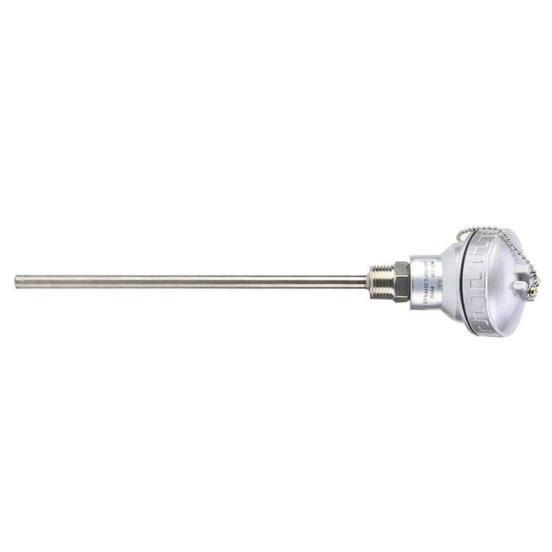 1/2" NPT Thread Thermocouple Terminal Head RTD PT100 Stainless steel Temperature Sensor Probe (200mm) 200mm