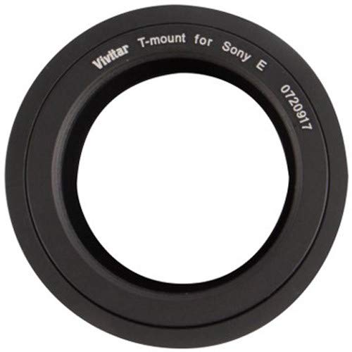 T-Mount Adapter for Sony for Sony E-Mount Digital Mirrorless Cameras Including a7r, a7s, a7, a6500, a6300, a6000, a5100, a5000, a3000, NEX-7, NEX-6, NEX-5T, NEX-5N, NEX-5R, 3N Cameras