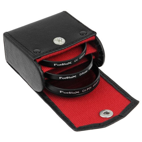 Fotodiox Filter Kit, UV, Circular Polarizer, Soft Diffuser, 49mm for Canon, Nikon, Sony, Olympus, Pentax, Panasonic Camera Lenses.
