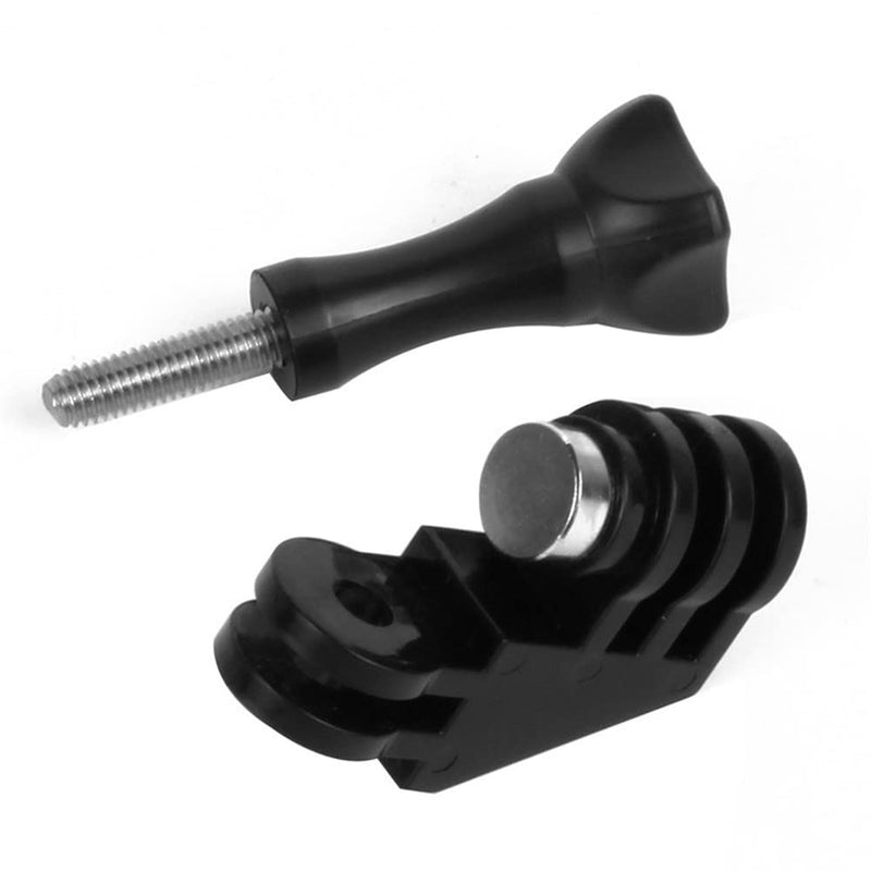 QKOO 90 Degree Direction Adapter Elbow Mount with Thumb Screw for GoPro Hero 10, 9, 8, 7, 6, 5, 4, Session, 3+, 3, 2, 1, Hero (2018), DJI Osmo Action, AKASO, SJCAM, Xiaomi Yi Action Cameras