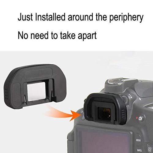 [AUSTRALIA] - EB 80D 90D Eyepiece Eyecup Viewfinder Eye Cup for Canon EOS 90D/80D/70D/60D/50D/40D/20D/5D Mark II/5D Mark I/6D Mark II/6D Mark I Camera (2-Pack), ULBTER viewfinder Eyecup with Hot Shoe Cover 
