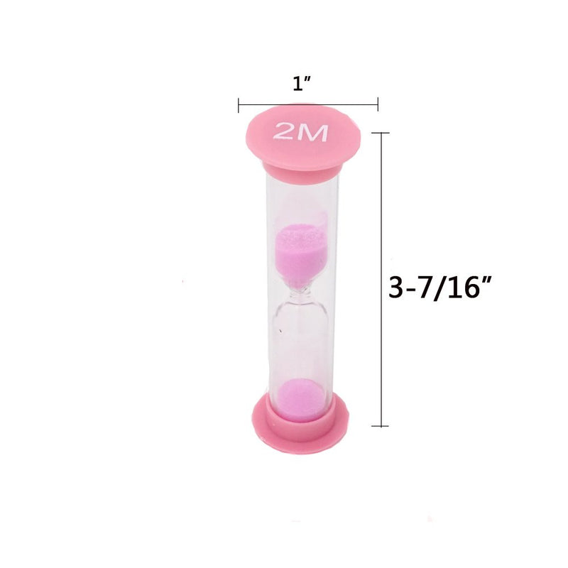Hourglass yueton 6Pcs Sand Timer Colorful Plastic Sandglass Hourglass Sand Clock Timer for Kid Time Management Games Tabata and high Intensity Interval Training 30sec 1min 2mins 3mins 5mins 10mins