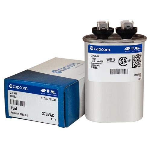 97F9004-15 uf MFD 370 Volt VAC - GE Oval Run Capacitor Upgrade 1