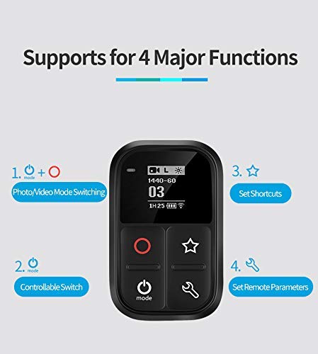 TELEISN Smart Remote for GoPro Hero8/7/6/5/4/session .Waterproof Remote Control. GoPro WiFi Remote