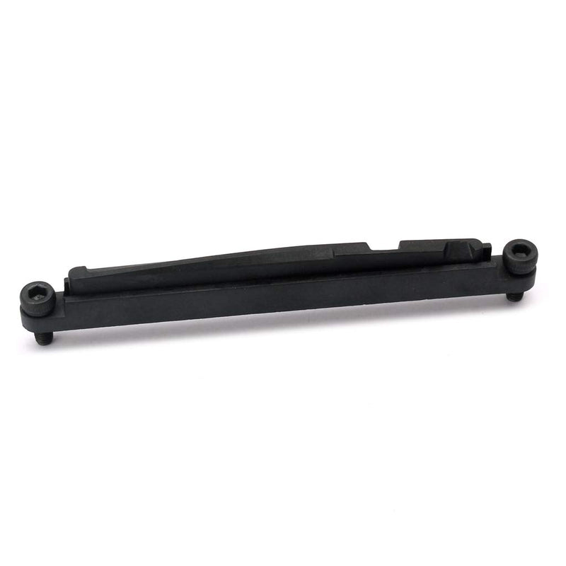Alnicov Guitar Brigde Saddle Set,Adjustable Lifting Guitar Brigde Saddle Upper Lower Nut Set for 6 String Acoustic Folk,Black
