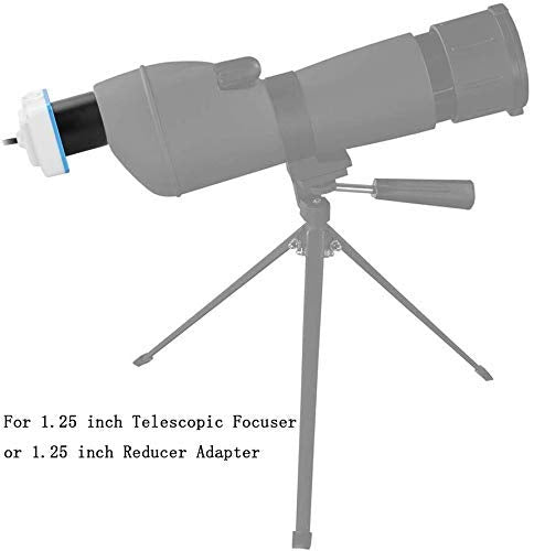 Monocular Telescope, 1.25 Inch Electronic Eyepiece Camera, 300,000 Pixel Astronomical Telescope Accessories, for USB Port of Astrophotography 640x480 Pixels