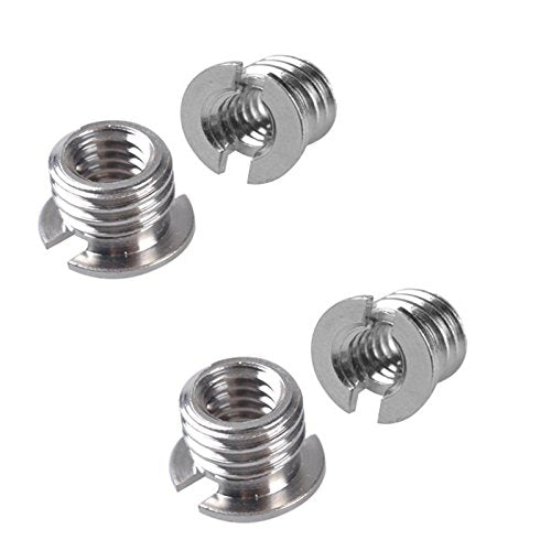 [AUSTRALIA] - Honbay 4PCS 1/4" Male -3/8" Male Converter Screw +4PCS Female 1/4" to Metal 3/8" Convert Screw Adapter for Tripod Monopod Ballhead DSLR SLR 
