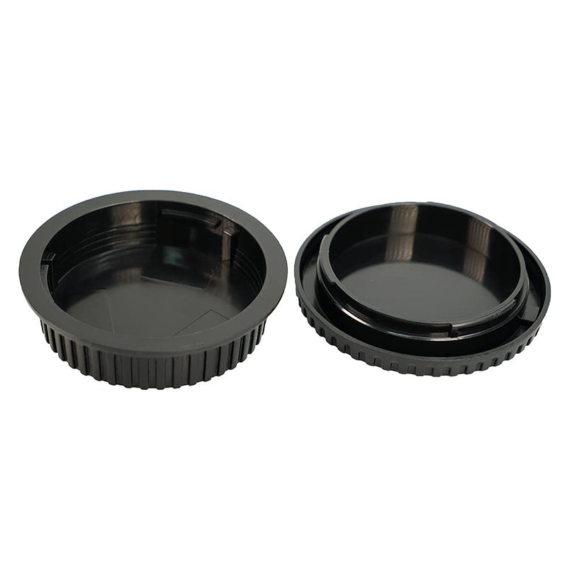 NIYI 2Sets, Camera Body Cap and Lens Rear Cap Kit, Compatible with Canon EFEF-S Mount DSLR Camera Rear Lens Protector Cover and Body Protector Set EF-S