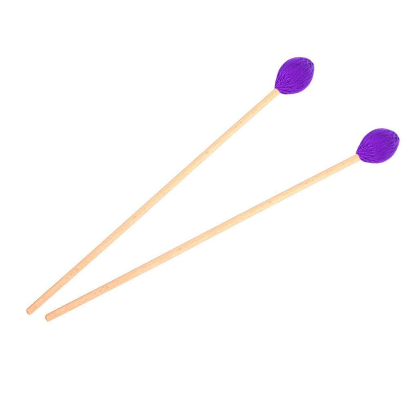 Marimba Mallets, Marimba Sticks Marimba Parts Percussion Mallets Marimba Accessory Percussion Instruments Accessory With Wool Heads And Beech Handles For Intermediate Players(Purple) Purple