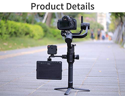 AgimbalGear DH11 Extension Plate with 1/4" Monitor Mount Adapter Bracket Compatible for DJI Ronin S/Ronin SC, Support Light Magic Arm Multi-Functional Gimbal Accessories