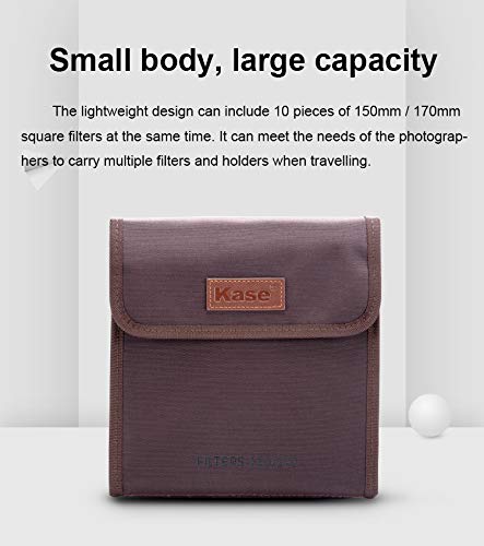 Kase K150/K170 150mm/170mm/190mm Filter Storage Bag fits Holder & 10 Filters 150 170 190 Wallet/Case/Pouch